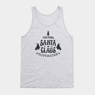 Santa Claus Superstar - Santa Claus College Style - Funny Christmas illustration Tank Top